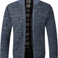 Herren-Strickjacke mit Reißverschluss und einfacher Tasche