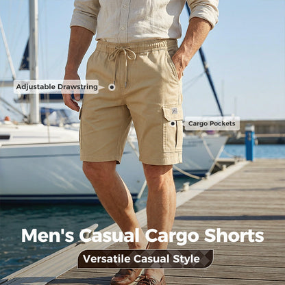 🥳2026 HEISSER VERKAUF🩳60% RABATT! Leichte Cargoshorts – Atmungsaktives Material, knielang. Sichere Taschen für Handy und Schlüssel. Bequem den ganzen Tag. ✅☀️