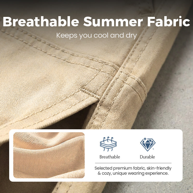 🥳2026 HEISSER VERKAUF🩳60% RABATT! Leichte Cargoshorts – Atmungsaktives Material, knielang. Sichere Taschen für Handy und Schlüssel. Bequem den ganzen Tag. ✅☀️