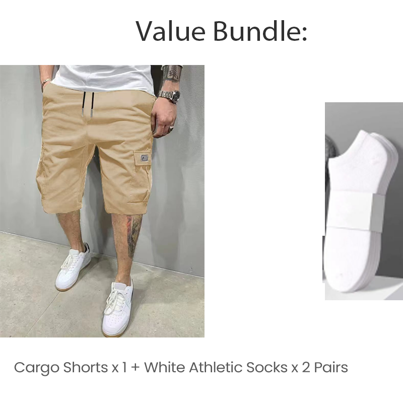🥳2026 HEISSER VERKAUF🩳60% RABATT! Leichte Cargoshorts – Atmungsaktives Material, knielang. Sichere Taschen für Handy und Schlüssel. Bequem den ganzen Tag. ✅☀️