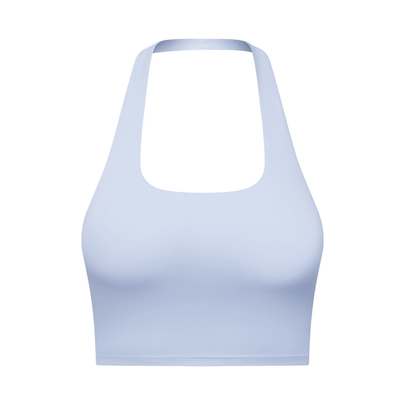 Damen-Sport-Tanktop mit herausnehmbaren Brustpolstern, lässiger Tragekomfort und strapazierfähiges Neckholder-Sporttop für Yoga, Fitnessstudio und Training, Damen-Sportbekleidung für alle Jahreszeiten