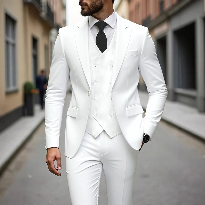 🔥LETZTER TAG DES SALE 50 % RABATT!!👕Herren Slim-Fit 3-teiliges Anzugset