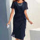 📢📢 60 % RABATT!! ⏰Elegantes, einfarbiges Kleid