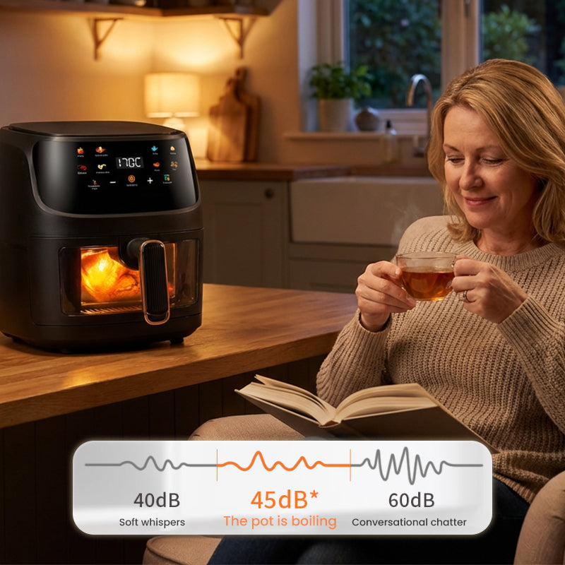 🔥🔥Digitale Heißluftfritteuse mit Sichtfenster