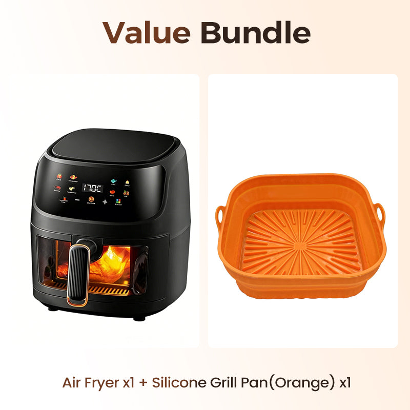 🔥🔥Digitale Heißluftfritteuse mit Sichtfenster