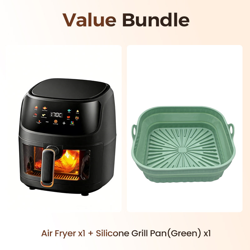 🔥🔥Digitale Heißluftfritteuse mit Sichtfenster