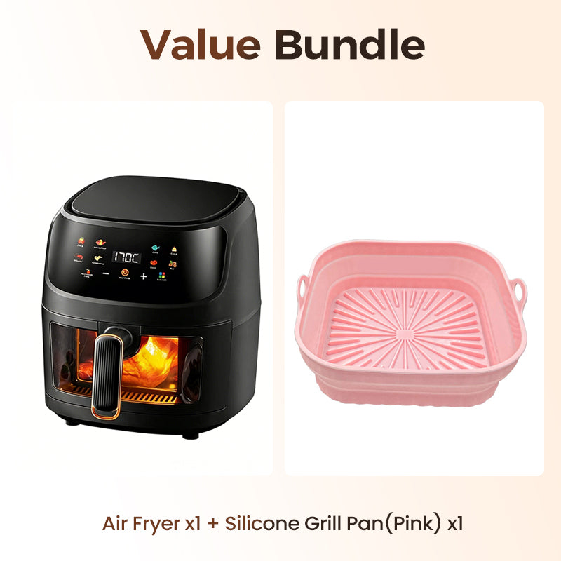 🔥🔥Digitale Heißluftfritteuse mit Sichtfenster