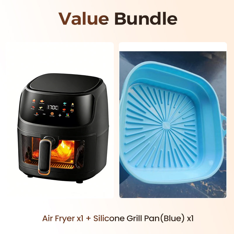 🔥🔥Digitale Heißluftfritteuse mit Sichtfenster