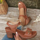 ✨2026 Neuheiten 50 % Rabatt👡Damen-Sandalen mit Blockabsatz
