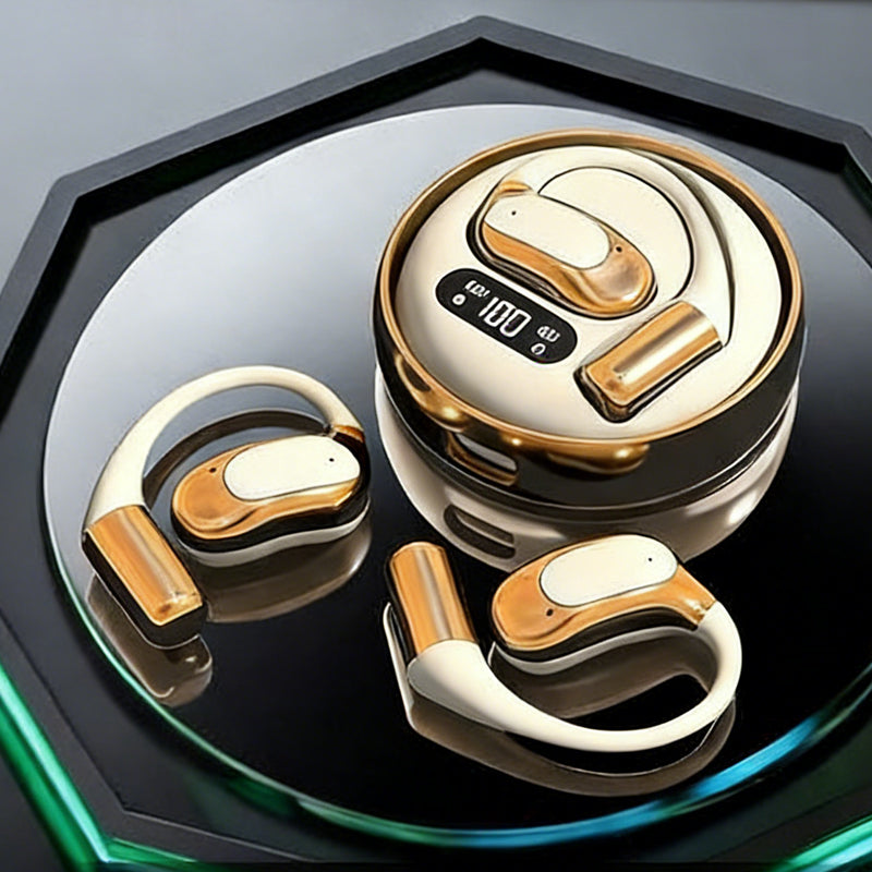 🌀【Kabellose Open-Ear-Kopfhörer】— Dank Luftleitungstechnologie✨ dringt die Musik direkt in Ihre Ohren, während die Welt  außerhalb bleibt.💫🌍