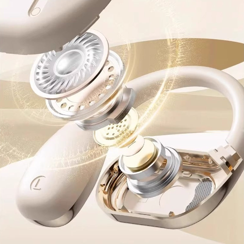 🌀【Kabellose Open-Ear-Kopfhörer】— Dank Luftleitungstechnologie✨ dringt die Musik direkt in Ihre Ohren, während die Welt  außerhalb bleibt.💫🌍