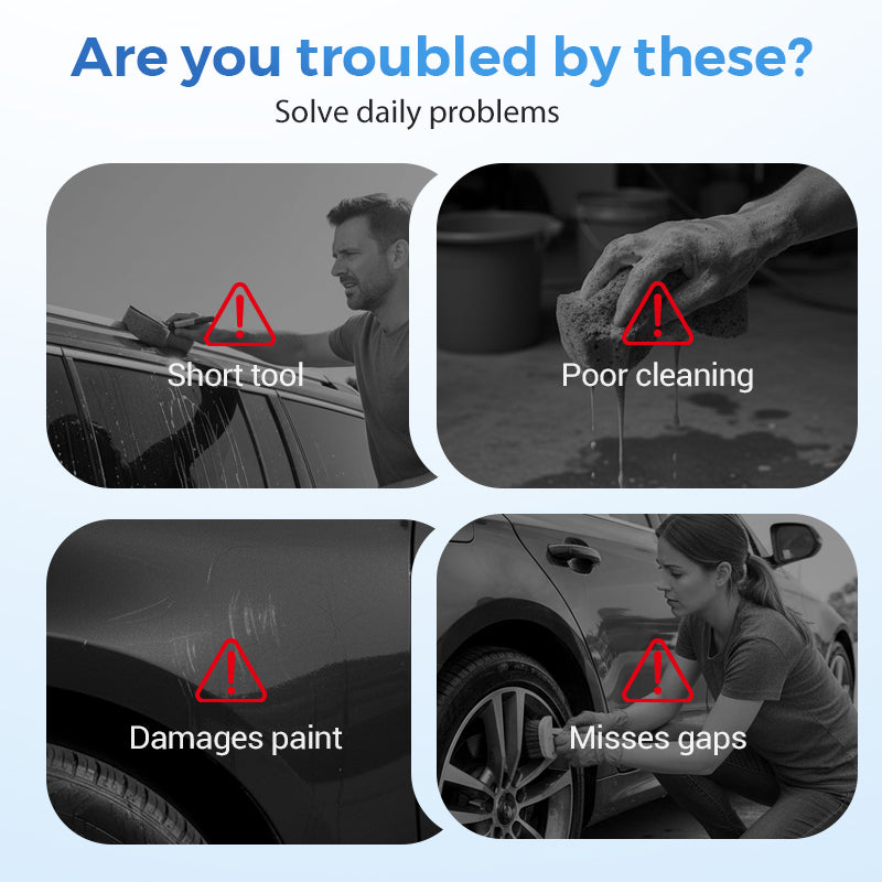 🚗 Ausziehbare Autowaschbürste – 60" langer Stiel, 360° Reinigung! ✨ Höher reichen, smarter schrubben – schonend zum Lack, hart gegen Schmutz! 🧼💦