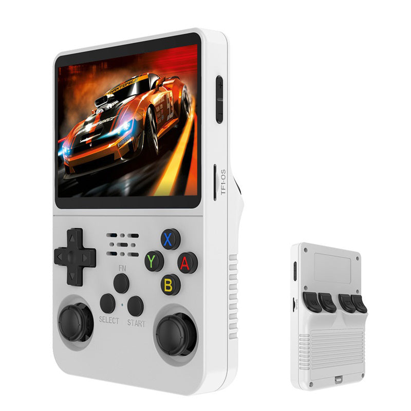 🎮👾 Retro-Handheld-Spielkonsole – 3,5″ HD-Bildschirm (640x480) 🕹️💾 64 GB Speicher, RK3326-Chip, 2500 mAh – perfekt für unterwegs & Nostalgie-Fans. Sofort spielbereit mit hunderten Klassikern.