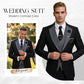 🤵 60% RABATT! ✨ 3-teiliger Herren-Hochzeitsanzug – Kontrast-Design, Slim-Fit & Elegant – Für Hochzeit, Business & Events, S-4XL
