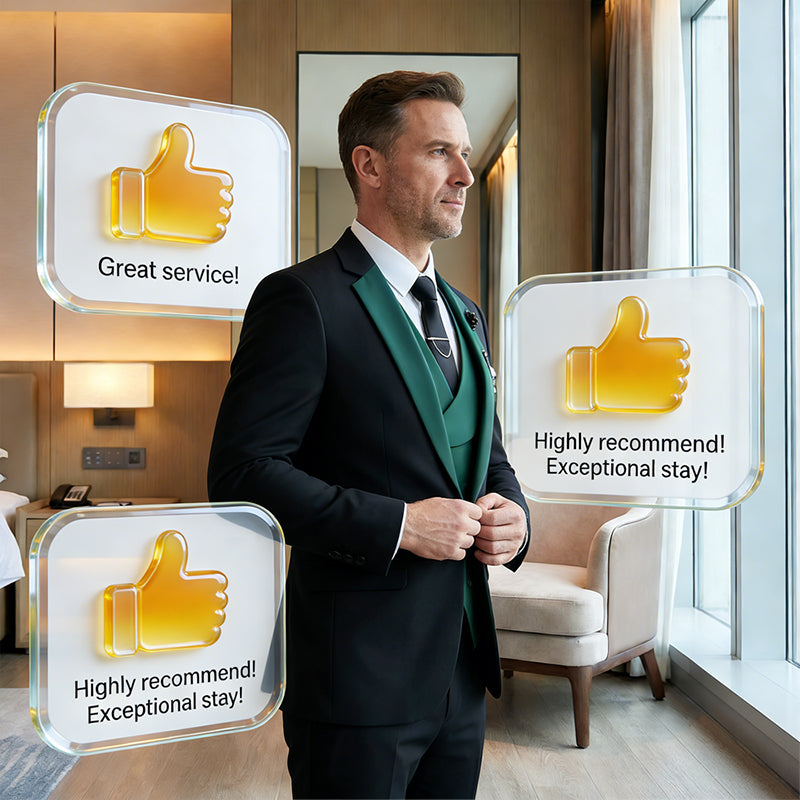 🤵 60% RABATT! ✨ 3-teiliger Herren-Hochzeitsanzug – Kontrast-Design, Slim-Fit & Elegant – Für Hochzeit, Business & Events, S-4XL