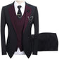 🤵 60% RABATT! ✨ 3-teiliger Herren-Hochzeitsanzug – Kontrast-Design, Slim-Fit & Elegant – Für Hochzeit, Business & Events, S-4XL