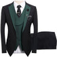 🤵 60% RABATT! ✨ 3-teiliger Herren-Hochzeitsanzug – Kontrast-Design, Slim-Fit & Elegant – Für Hochzeit, Business & Events, S-4XL
