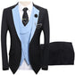 🤵 60% RABATT! ✨ 3-teiliger Herren-Hochzeitsanzug – Kontrast-Design, Slim-Fit & Elegant – Für Hochzeit, Business & Events, S-4XL