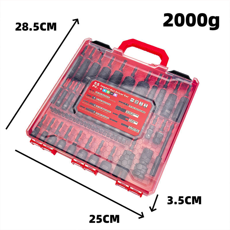55-teiliges magnetisches Schraubendreher-Set für Schlagschrauber
