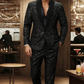 🔈🔈NEU EINGETROFFEN 2026 – 60 % RABATT!!! 🧥👖 Schwarzer Herren-Smoking mit Glitzer