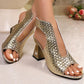 👡 53% RABATT! ✨ Elegante Peep-Toe-Sandalen mit Absatz für Damen – Bequemer Blockabsatz, Verstellbarer Riemen & Stilvoll 💃