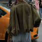 Modische Damenjacke im Pilotenstil mit Wildlederoptik