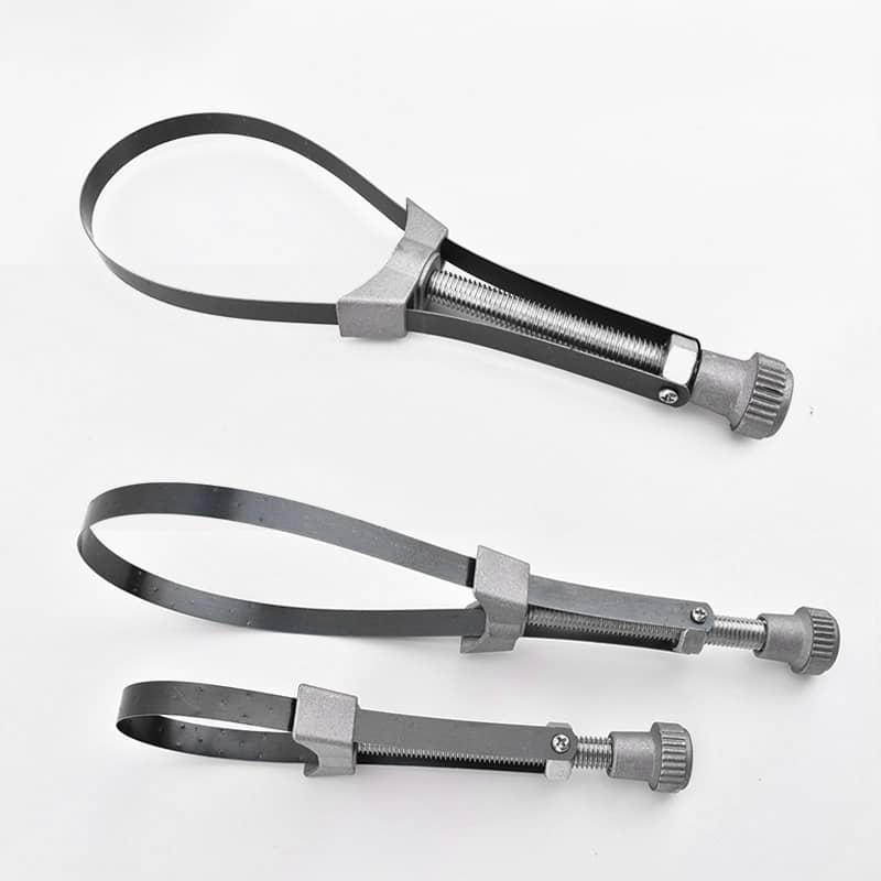🔧 Verstellbarer Stahlband-Filterschlüssel – Für Ölfilter, Armaturen & Mehr – Robuster Stahl, Bis 120mm, Ideal für Kfz & DIY