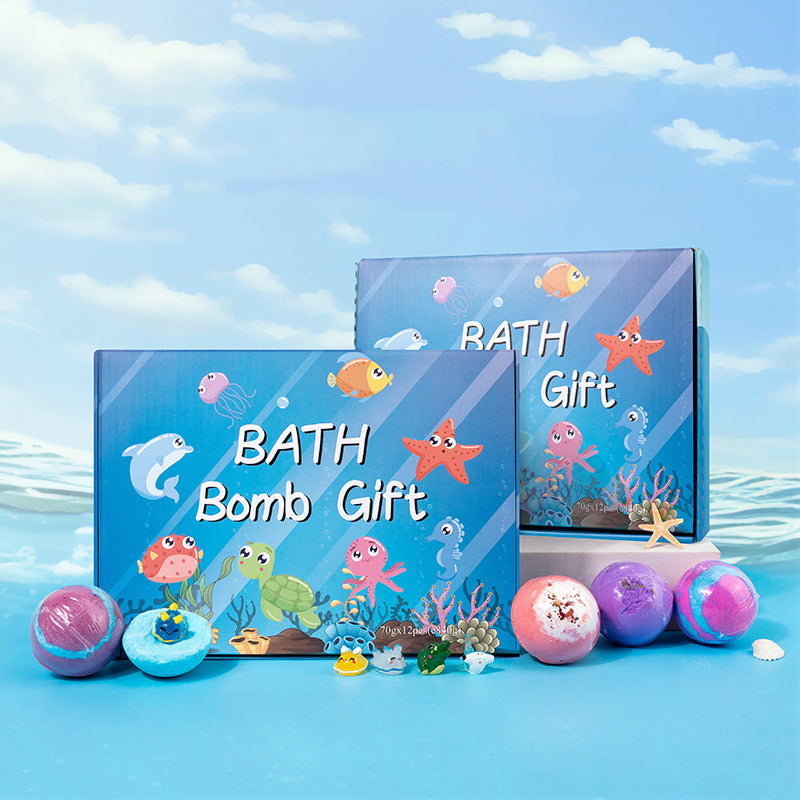 📢50 %  RABATT !!🔥12-teiliges Badebomben-Geschenkset für Kinder