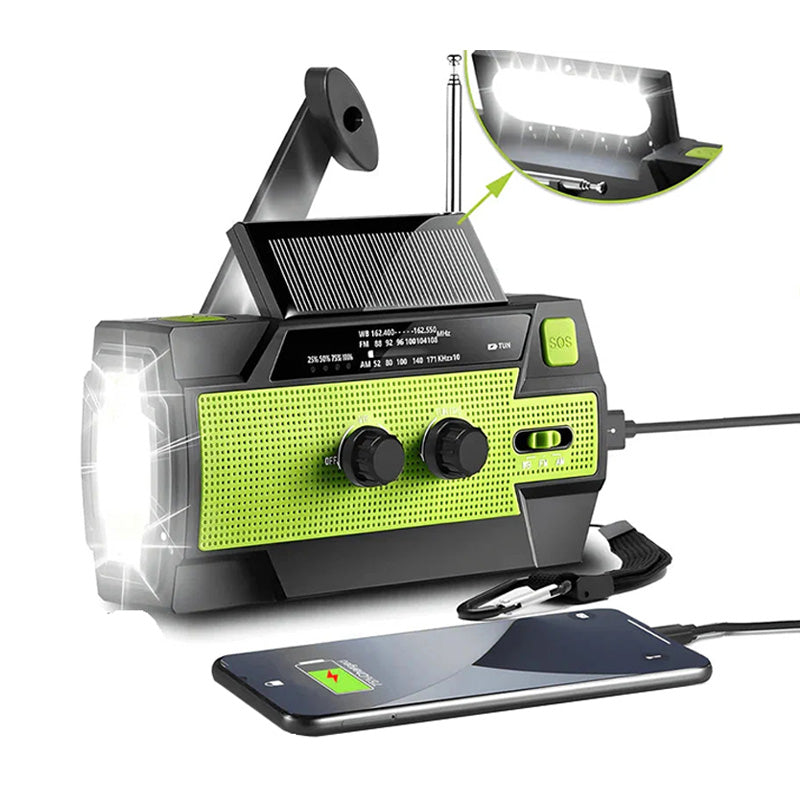 ☀️ BEGRENZTE ZEIT 50 % RABATT 📻 Solarbetriebenes All‑in‑One‑Notfallradio ⛺