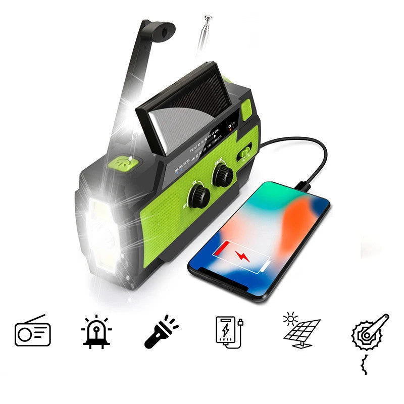 ☀️ BEGRENZTE ZEIT 50 % RABATT 📻 Solarbetriebenes All‑in‑One‑Notfallradio ⛺
