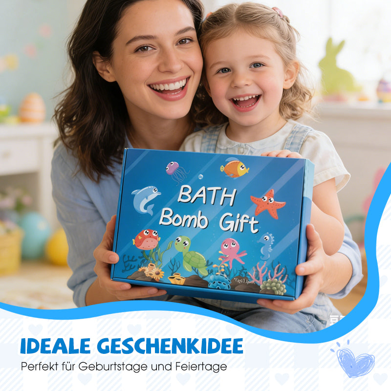 💎50% AUF DAS BADEBOMBEN-SET MIT ÜBERRASCHUNG! 💎 12 Meerestier-Spielzeuge, Sanfte Pflege & Duftspaß für Kinder 🛁