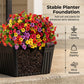 🌿🌞 2-in-1 Solarleuchte mit Blumentopf – Warmweißes Licht, Wetterfest für Garten, Terrasse & Eingangsbereich