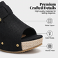Peep-Toe-Sandalen mit Keilabsatz für Damen