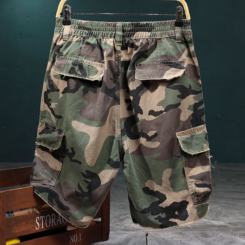 🔥Solange der Vorrat reicht 40 % Rabatt!🎉Men's Studded Camo Cargo ShortsCargoshorts für Herren mit Nieten und Camouflage-Muster