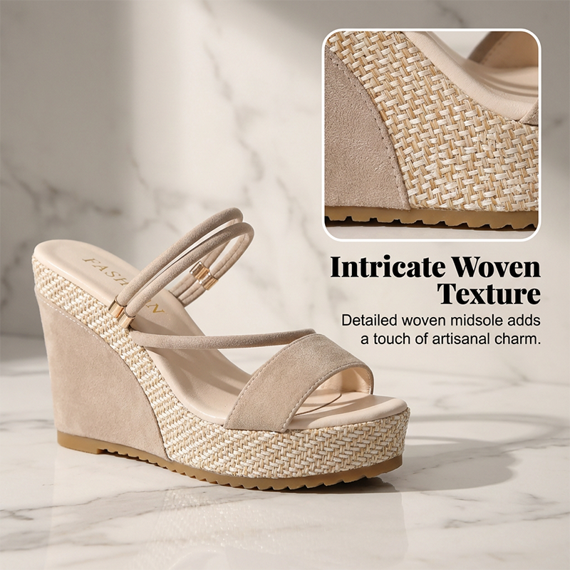 ✨Sommer-Sonderangebot 50% RABATT!👠Damen-Sandalen mit Keilabsatz und hohen Absätzen