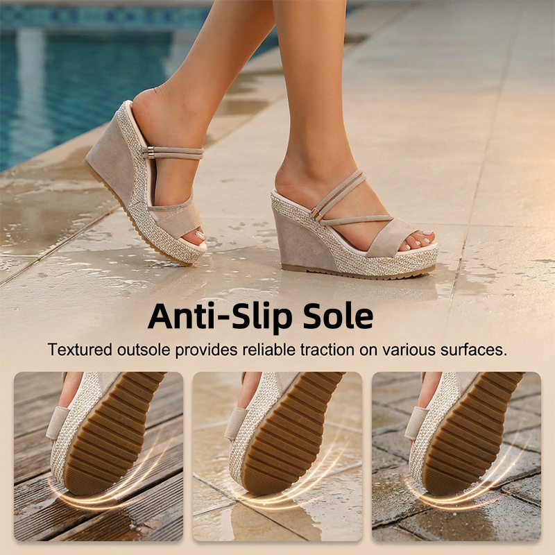 ✨Sommer-Sonderangebot 50% RABATT!👠Damen-Sandalen mit Keilabsatz und hohen Absätzen
