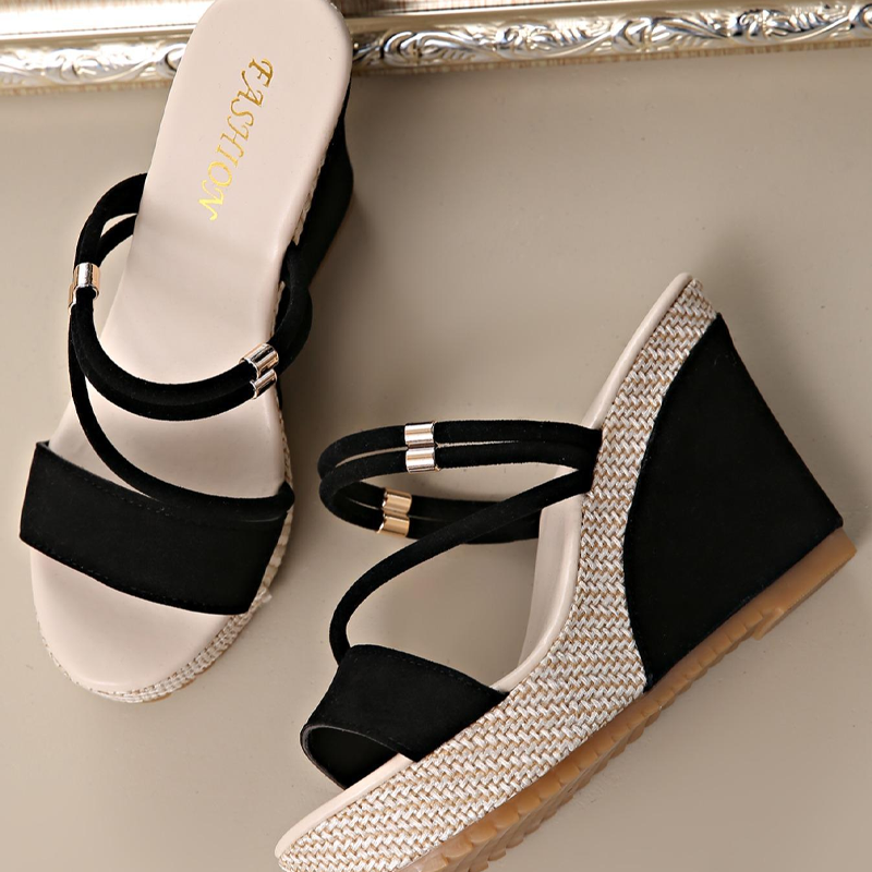 ✨Sommer-Sonderangebot 50% RABATT!👠Damen-Sandalen mit Keilabsatz und hohen Absätzen