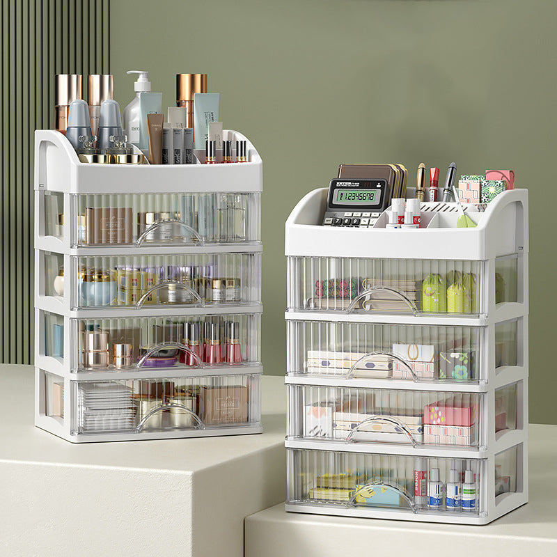 📂✨ Stapelbarer Schreibtisch-Organizer mit durchsichtigen Schubladen – Ordnung garantiert! 🧘‍♀️💼