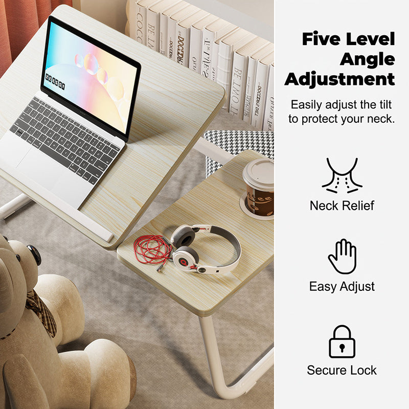 💻🛏️ Verstellbarer Betttisch – Klappbar, Ideal für Laptop, Lernen & Arbeiten im Schlafzimmer