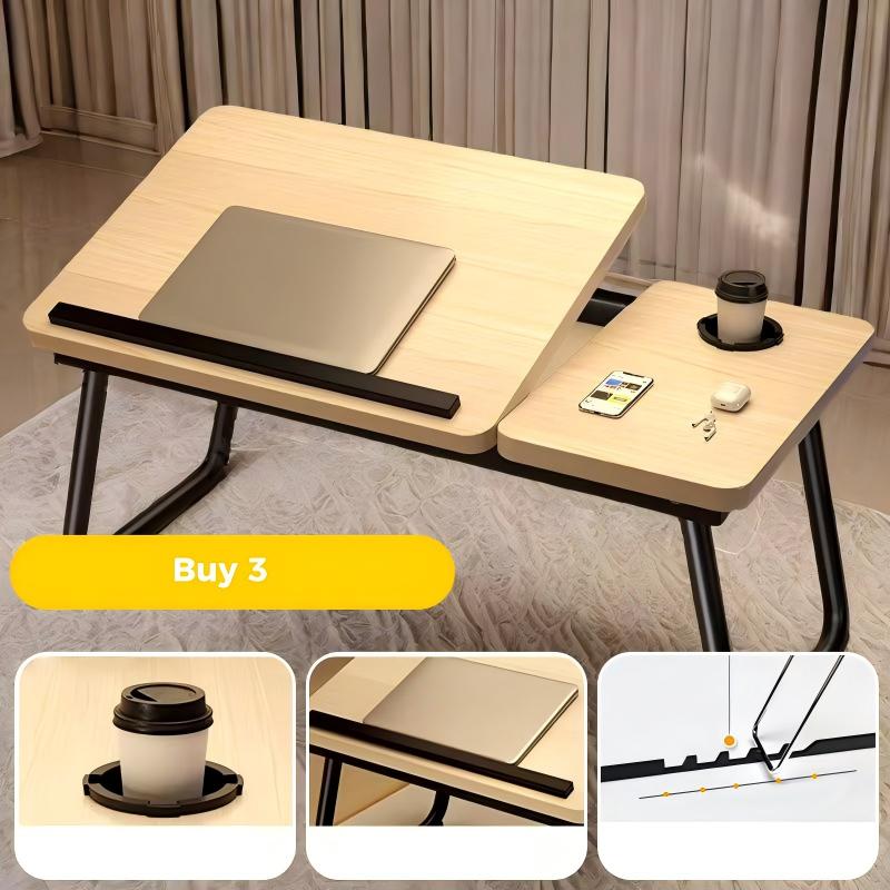 💻🛏️ Verstellbarer Betttisch – Klappbar, Ideal für Laptop, Lernen & Arbeiten im Schlafzimmer