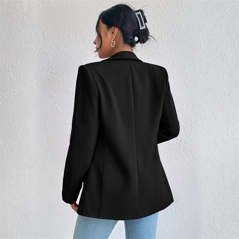 👔✨ 50% RABATT! Einfarbige Anzugjacke für Damen – Klassisch elegant, perfekt für Büro & besondere Anlässe 💼