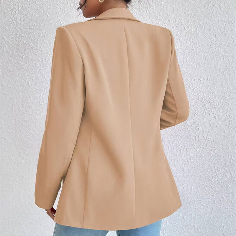 👔✨ 50% RABATT! Einfarbige Anzugjacke für Damen – Klassisch elegant, perfekt für Büro & besondere Anlässe 💼