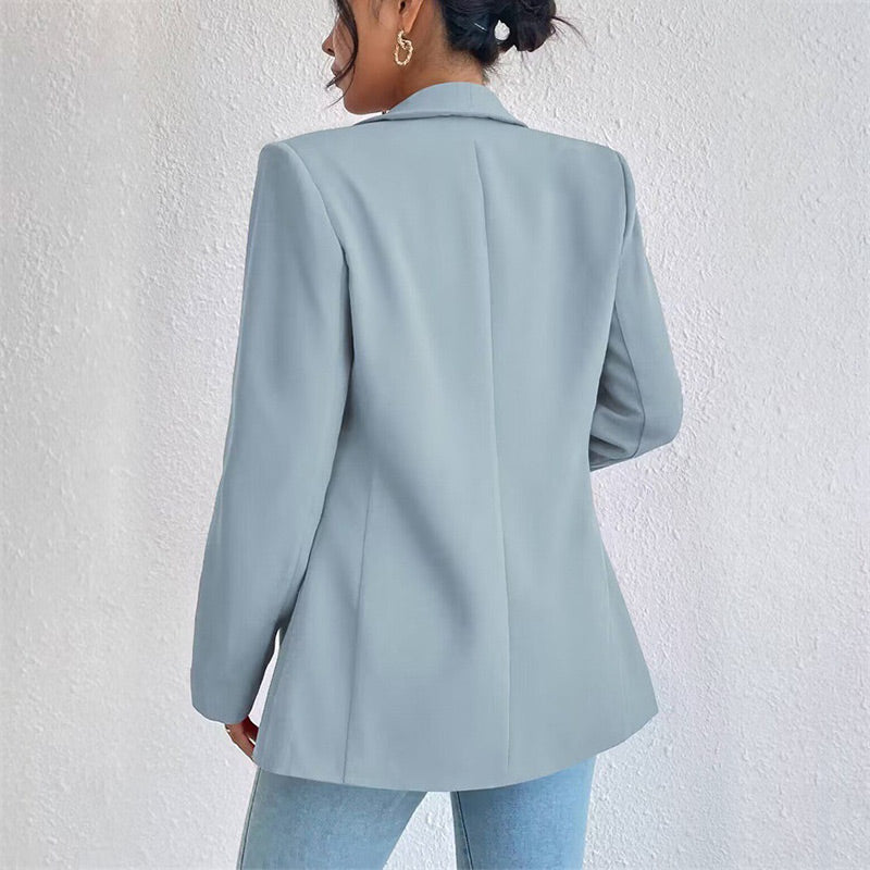 👔✨ 50% RABATT! Einfarbige Anzugjacke für Damen – Klassisch elegant, perfekt für Büro & besondere Anlässe 💼