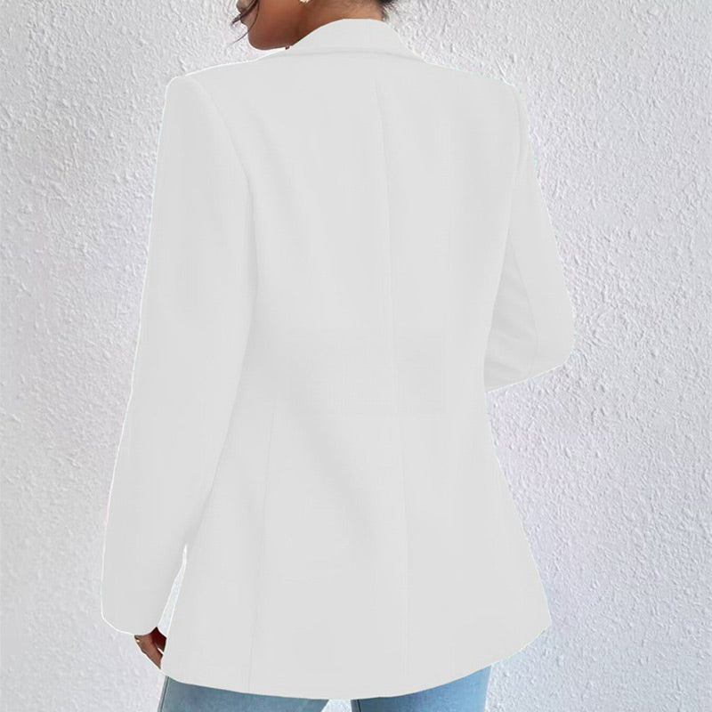 👔✨ 50% RABATT! Einfarbige Anzugjacke für Damen – Klassisch elegant, perfekt für Büro & besondere Anlässe 💼