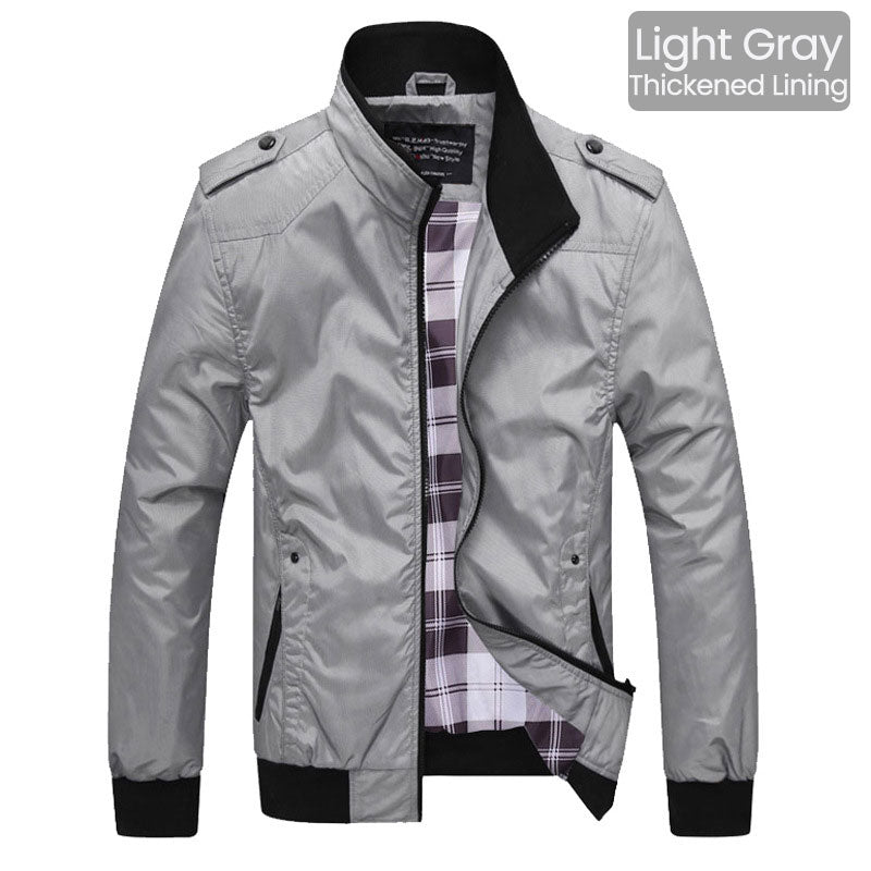 🧥 50% RABATT ! Elegante Windjacke für Herren – Lässiger Business-Style mit Stehkragen & Mehreren Taschen 💼