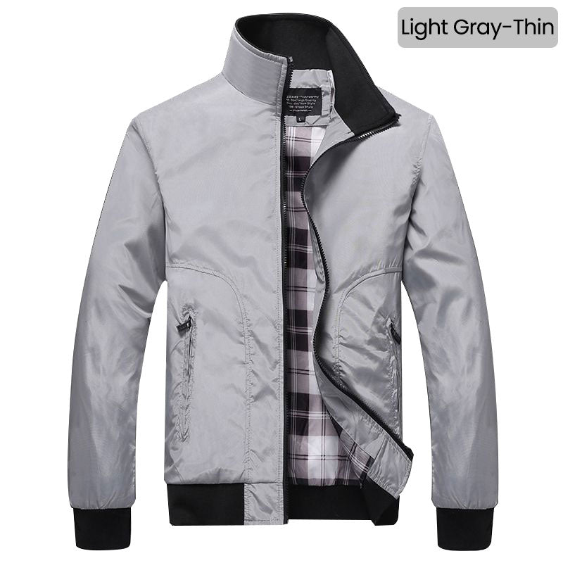 🧥 50% RABATT ! Elegante Windjacke für Herren – Lässiger Business-Style mit Stehkragen & Mehreren Taschen 💼