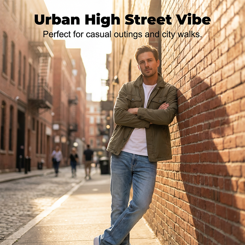 Flare-Jeans im Streetwear-Stil für Herren