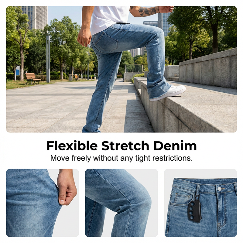 Flare-Jeans im Streetwear-Stil für Herren