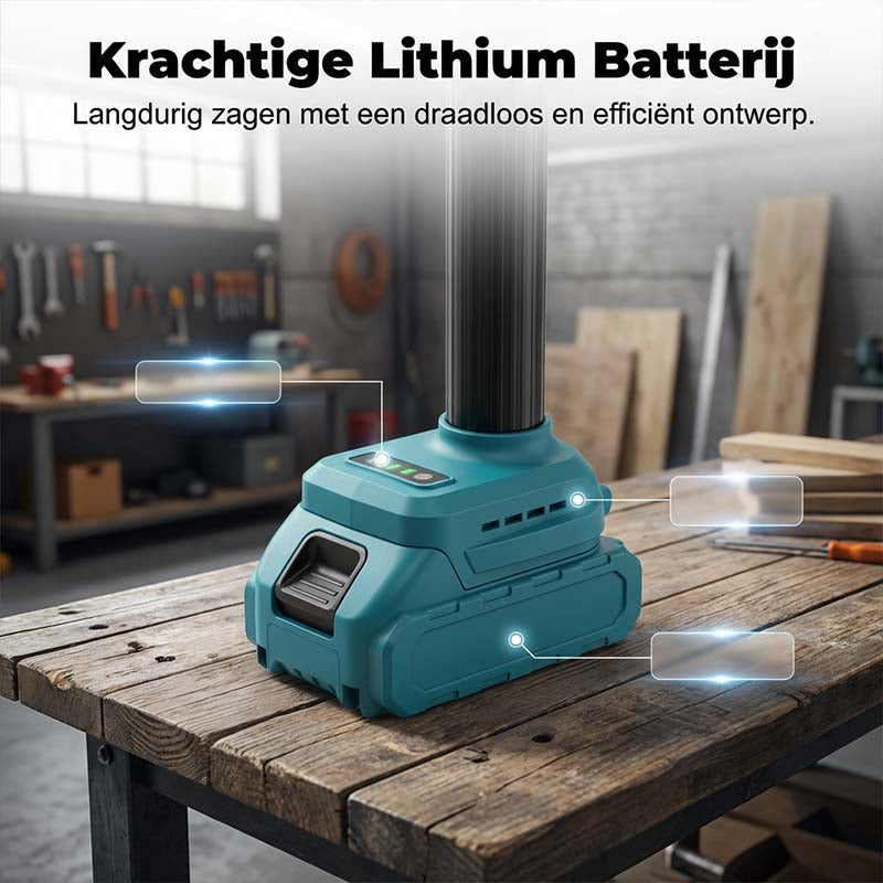 🌞 Frühjahrsangebote: 50% Rabatt! 🔥 2-in-1 Akku-Stangenkreissäge & Handsäge | Sicheres Beschneiden ohne Leiter | 21V Akku