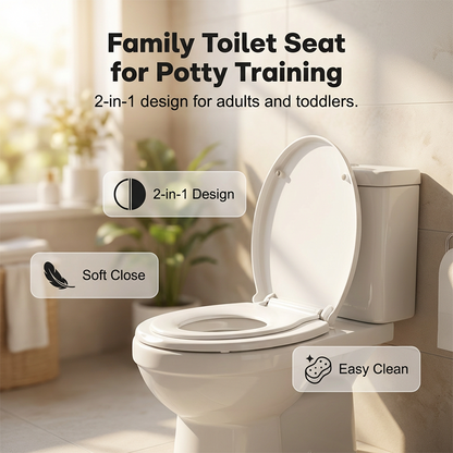✨🔥2-in-1-Toilettensitz für Erwachsene und Kinder